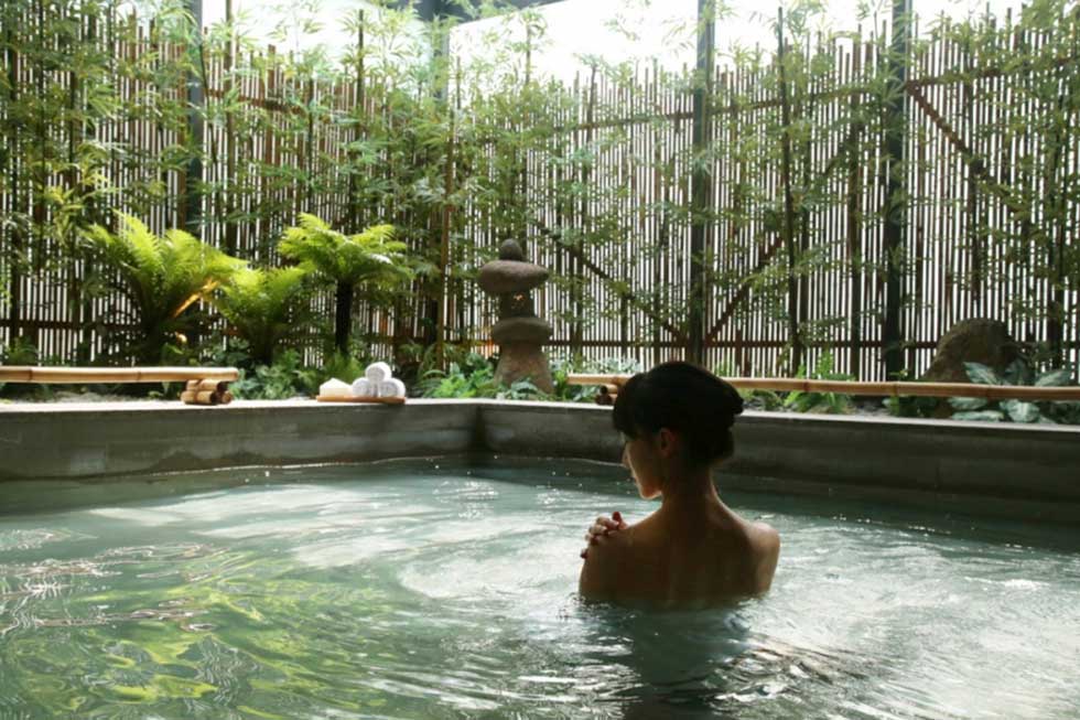 Japanese, Zen-styled hot spring